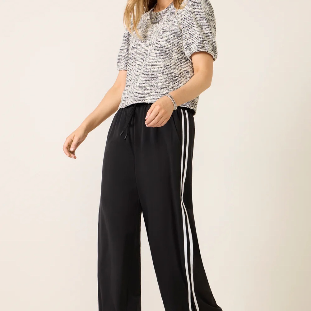 Black Drawstring track Pants - image 1